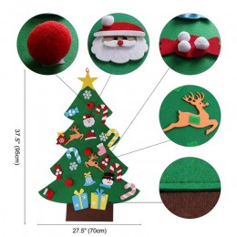 OurWarm DIY czuł boże narodzenie drzewo kalendarz Ornament naklejka dzieci rodzic prezenty zabawki wesołych świąt bożego narodze
