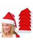 5/pc dla dorosłych Unisex dorosłych boże narodzenie Xmas Red czapki Santa nowość kapelusz na boże narodzenie Party boże narodzen