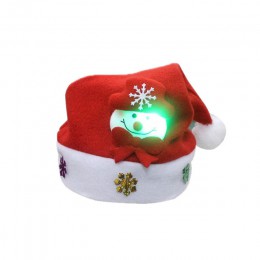 Gorące dzieci dorosłych LED boże narodzenie kapelusz święty mikołaj renifer Snowman Xmas prezenty Cap bonnet de noel adulte świę