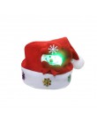 Gorące dzieci dorosłych LED boże narodzenie kapelusz święty mikołaj renifer Snowman Xmas prezenty Cap bonnet de noel adulte świę