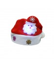 Gorące dzieci dorosłych LED boże narodzenie kapelusz święty mikołaj renifer Snowman Xmas prezenty Cap bonnet de noel adulte świę