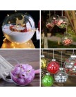 Piękny jasny pudełka cukierków romantyczny projekt świąteczna bombka dekoracyjna przezroczysta puszka z tworzywa sztucznego boże