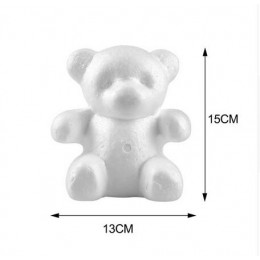 Pianki niedźwiedź 1 sztuk 200mm modelowanie styropianowe kulki białe kulki rzemiosła dla DIY boże narodzenie ślub boże narodzeni
