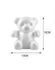 Pianki niedźwiedź 1 sztuk 200mm modelowanie styropianowe kulki białe kulki rzemiosła dla DIY boże narodzenie ślub boże narodzeni