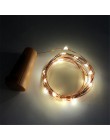 1 M 2 M drut miedziany wróżka wianek korek do butelki szkło Craft LED string lights ślub boże narodzenie nowy rok dekoracji waka