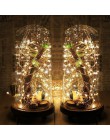 LED boże narodzenie ciąg światła 1-10M srebrny drut wróżka Garland Home Wedding Party Decoration zasilany z baterii DC5V USB