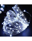 1/2/5/10M drut miedziany LED String Lights oświetlenie wakacje Fairy światła boże narodzenie Garland na nowy rok ślub strona dek