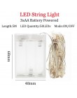 LED String lights 10M 5M 2M srebrny drut Garland Home boże narodzenie Wedding Party Decoration zasilany 5V akumulator USB bajki 