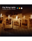 ANBLUB 1.5 M 2 M 3 M podstawka na zdjęcie z klipsem LED String światła na boże narodzenie nowy rok Party ślub dekoracja domu baj