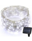 72ft 22M 200 LED pasek światła domu ogród miedzi przewód oswietleniowy String Fairy na zewnątrz zasilany energią słoneczną boże 