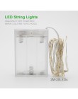 Nowy 2 M 5 M 10 M miedziany srebrny drut LED String światła wodoodporne oświetlenie świąteczne dla wróżki drzewo wedding Party D