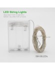 Nowy 2 M 5 M 10 M miedziany srebrny drut LED String światła wodoodporne oświetlenie świąteczne dla wróżki drzewo wedding Party D