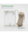 Nowy 2 M 5 M 10 M miedziany srebrny drut LED String światła wodoodporne oświetlenie świąteczne dla wróżki drzewo wedding Party D