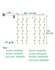 2x2/3x3 M LED wróżka ślubna światło boże narodzenie girlanda LED światełka taśmowe do zasłon na świeżym powietrzu nowy rok urodz