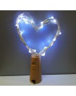 2M LED Garland drut miedziany Corker String Fairy lampki nocne szklanej butelki nowy rok/boże narodzenie/walentynki ślub dekorac