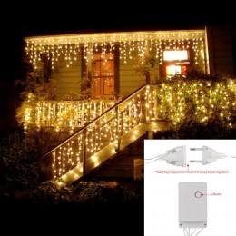 5M kurtyny sople LED ciąg światła opadają 0.4/0.5/0.6m święta bożego narodzenia girlandy Faiy Xmas Party ogród etap dekoracyjne 