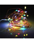 1 M 2 M 3 M 5 M 10 M drut miedziany LED String lights oświetlenie świąteczne wróżka wianek na boże narodzenie dekoracji choinki