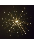 Festiwal wiszące Starburst String światła 100-200 diody led DIY fajerwerków miedź wróżka Garland boże narodzenie światła na zewn