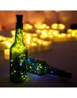 10 20 30LED wina lampki do butelek w kształcie korka Garland DIY boże narodzenie ciąg światła na imprezę Halloween wesele Decora