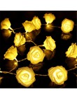 1 M/2 M/3 M/4 M/5 M/10 M Rose Flower LED ciąg światła na baterie boże narodzenie świąteczna światełka na walentynki dekoracje śl