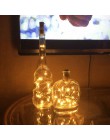 20 LED słoik do wina lampki do butelek Cork zasilany z baterii gwiaździste DIY boże narodzenie ciąg światła na imprezę Halloween