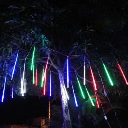 Nowy rok 20cm 30cm 50cm na zewnątrz deszcz meteorów deszcz 8 rury LED LED String Lights wodoodporna na boże narodzenie wedding P
