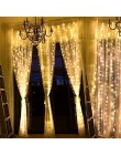 3x3 sopel LED Fairy lampka z wtyczką ue Garland kurtyny wąż ledowy boże narodzenie na zewnątrz/dekoracji wnętrz dla Xmas Wedding