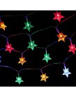 10/20/30/40 diod led w kształcie gwiazdy magiczne łańcuchy świetlne LED na baterie wakacje boże narodzenie dekoracja na przyjęci
