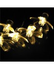Kwiat wiśni girlanda z kwiatów zasilany z baterii LED String Fairy światła kryształowe kwiaty dla kryty ślub boże narodzenie dek