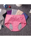 Wyciek dowód okres menstruacyjny majtki kobiet bielizna fizjologiczne spodnie bawełniane zdrowie bez szwu majtki wysokiej talii 