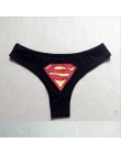 Stringi damskie dla kobiet Sexy Superhero Batman kapitan Ameryka Superman Marvel