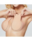 Praktyczne gładkie silikonowe samoprzylepne naklejki na biust podtrzymujące piersi nadające kształtu cieliste czarne