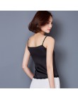 Crop Top ubrania Canotta Donna Estiva tropikalnych damska koszulka bez rękawów 2019 Silk kobiety koszula bez rękawów Camis Blusa