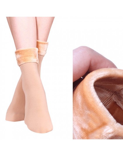 1 para kobiety Winter Warm zagęścić termiczne miękkie dorywczo jednolity kolor skarpety z wełny kaszmirowy domu śnieg buty aksam