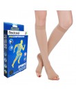 Open Toe kolana wysokie 20-30 mmHg medyczne pończochy uciskowe (1 para)