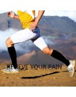 Hot Unisex pończochy uciskowe ciśnienia Nylon żylaki pończochy kolana wysokie nogi wsparcie Stretch ciśnienie krążenie magazynie