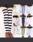 Moda Knee Socks Pończochy dla Kobiet Boże Narodzenie Halloween Nowy Kobiety Striped Pończochy Kobiece Bawełniane Udo Wysoki Pońc