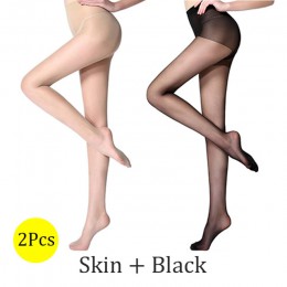 BONAS, odporne na rozdarcie rajstopy kobiety Sexy oddychające rajstopy cienkie czarne skóry wysoka elastyczność Nylon pończochy 
