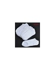 10 par damskie krótkie skarpetki Unisex stałe czarny/biały/szary Low Cut kostki skarpety Unisex wygodne dziewczyny proste bawełn