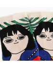 Śmieszne kreskówki dziewczyny wzorzyste kobiet kostki bawełniane skarpetki damskie krótkie Hipster japoński na co dzień kreatywn