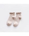 Skarpetki damskie 1 para skarpety krótkie bawełniane jednolity kolor kobiet mody Retro wiosna słodkie skarpetki dla kobiet wysok
