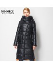 MIEGOFCE 2019 modny płaszcz kurtka damska ciepłe parki z kapturem Bio Fluff płaszcz z kapturem wysokiej jakości kobieta nowa kol