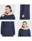Nowa zimowa damska kurtka płaszcz bawełna duży rozmiar płaszcz szczupła jednolity kolor ciepły z kapturem na zamek błyskawiczny 