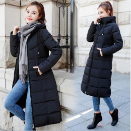 Plus rozmiar 6XL w dół kurtki 2018 moda kobiety płaszcz zimowy długi Slim zagęścić ciepła kurtka dół bawełny kurtka watowana zno
