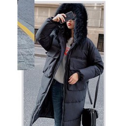 Moda kobiety 2019 New Arrival solidna Slim długi nowy rozmiar dla kobiet bawełny Slim dół Parka z kapturem zima kurtka 8810