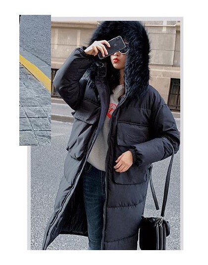 Moda kobiety 2019 New Arrival solidna Slim długi nowy rozmiar dla kobiet bawełny Slim dół Parka z kapturem zima kurtka 8810