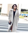 Zima moda nowy wysokiej jakości imitacja aksamitne futro płaszcz długi futrzany płaszcz kobiet luźne grube ciepłe futro z norek 