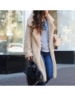 Elegancki modny płaszcz damski klasyczny ciepły długi na jesień zimę sztuczne futro kożuszek odzież wierzchnia
