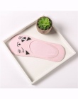 Śliczne harajuku druku kot skarpetki kobiety lato koreański zwierząt śmieszne słodkie low cut sokken szczęśliwy cukierki kolor k