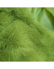BOOFEENAA moda Lime Green krótkie Faux Fur Coat zima Neon fluorescencyjny ciepły sweter przycięte kurtka puszyste Teddy płaszcze
